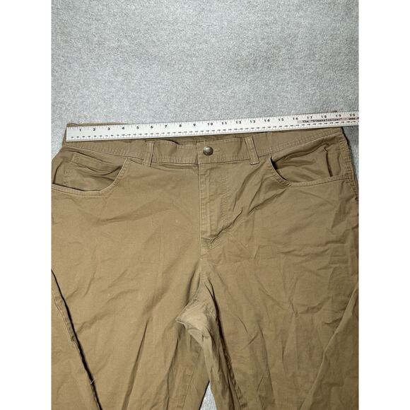 Columbia Hiking Pants Mens W36 L34 Khaki Light weight Breathable Slight Taper - Picture 3 of 16